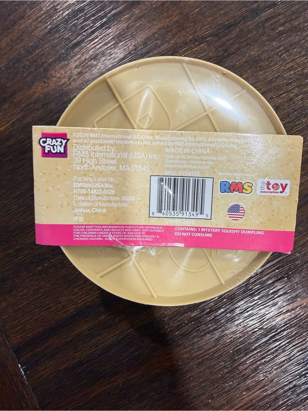 **FIVE BELOW** Crazy Fun RMS Mystery Dumpling Seashell Edition Squishy NEW - Picture 3 of 3